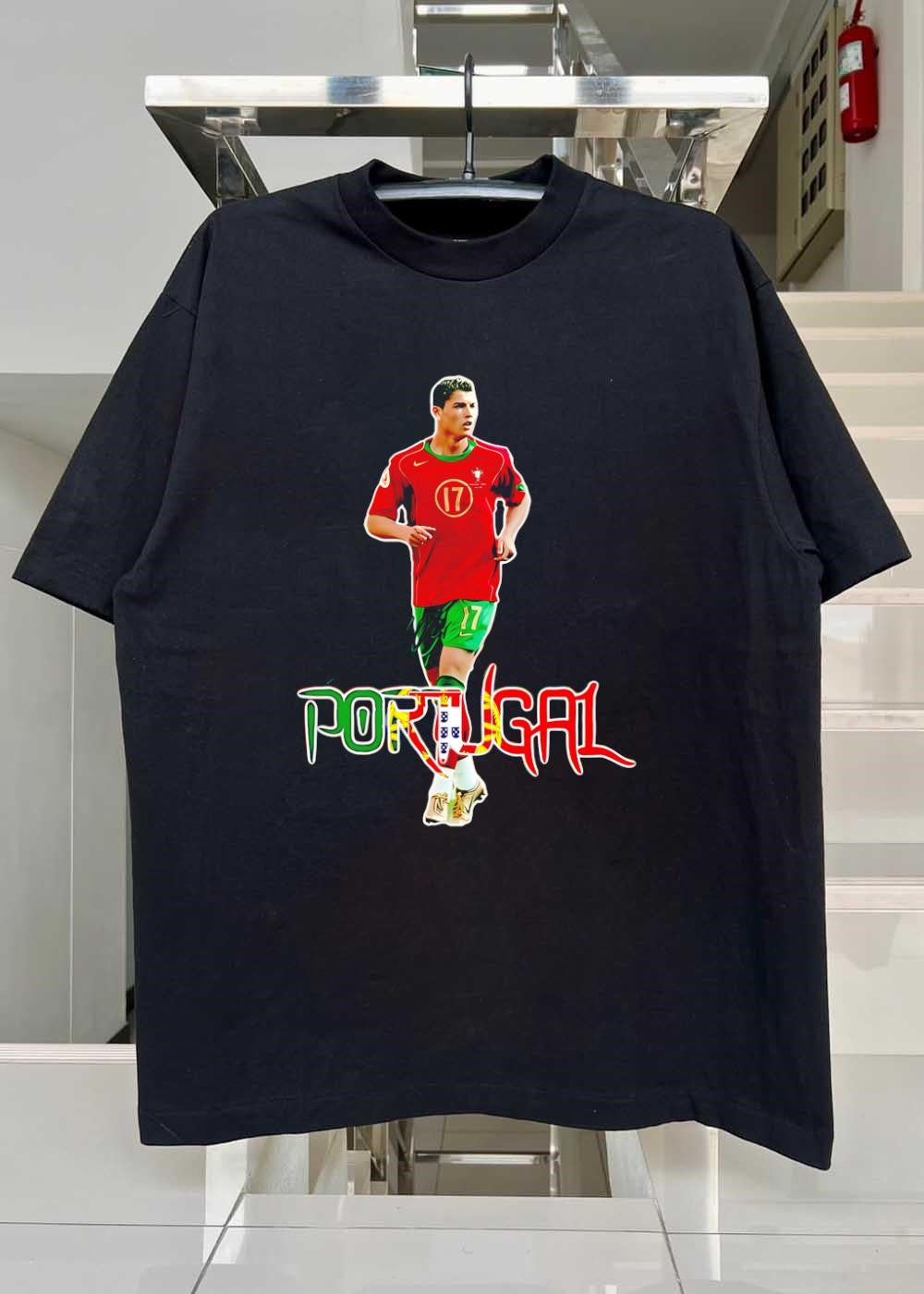 Portugal 17 Cristiano Ronaldo Running Portugal Team Shirt