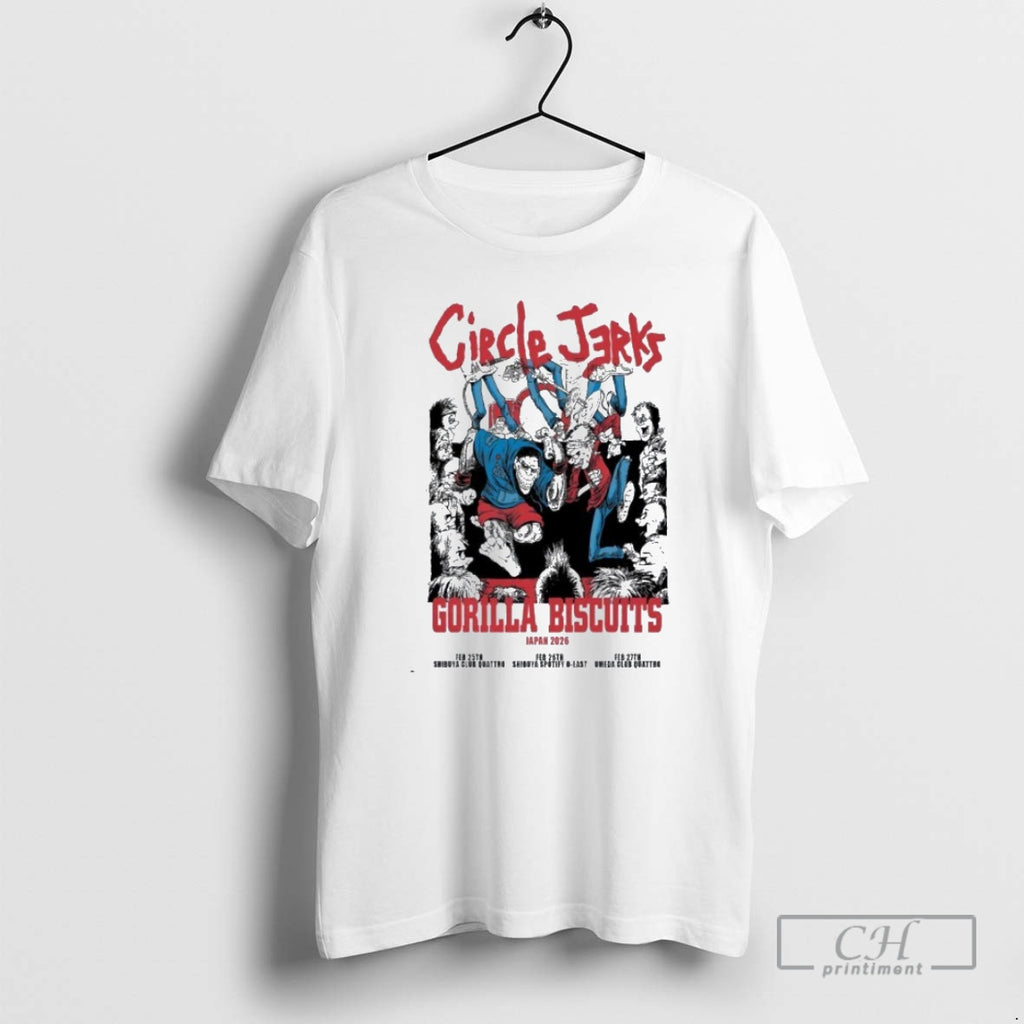Premium Circle Jerks Gorilla Biscuits Japan Tour 2026 Shirt Sweater