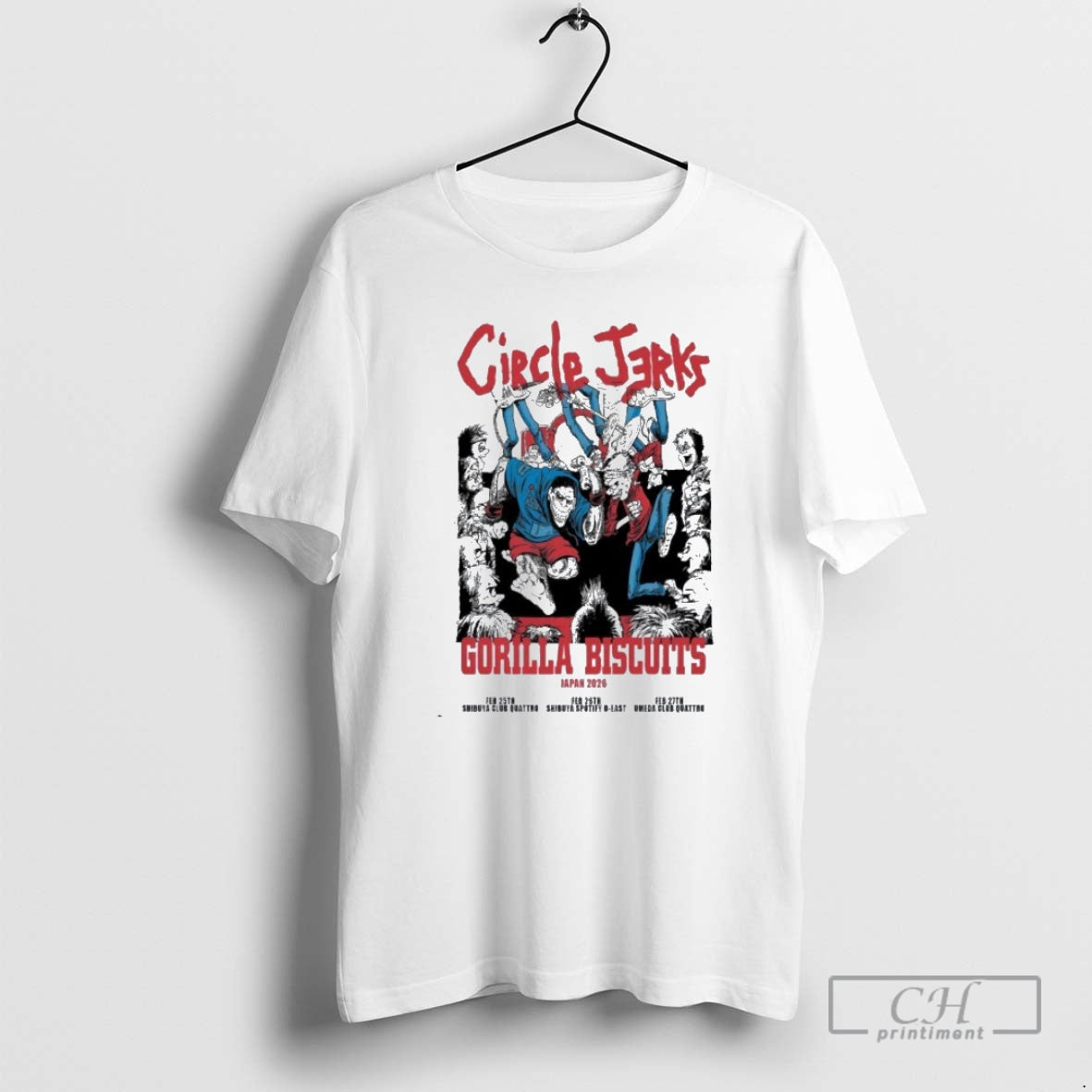 Premium Circle Jerks Gorilla Biscuits Japan Tour 2026 Shirt Sweater