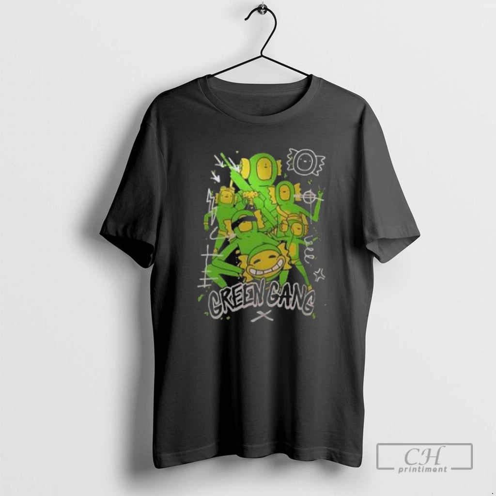Premium Green Gang Graphic Cartoon Shirt Sweater