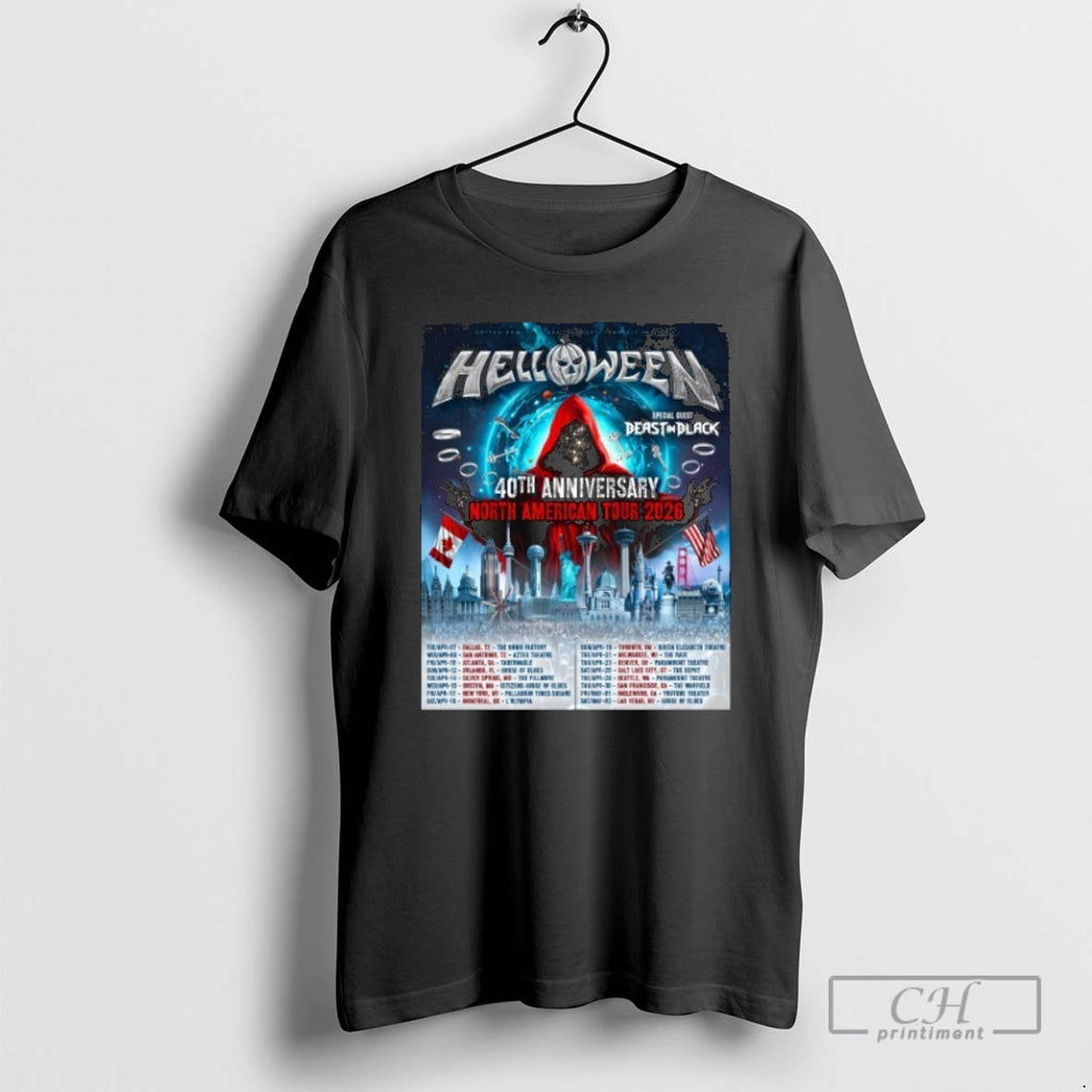 Premium Helloween 40th Anniversary North American Tour 2026 Shirt Sweater