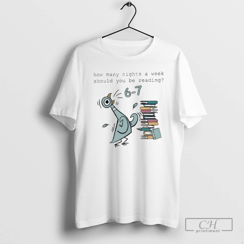 Premium How Many Nights A Week Should You Be Reading 6 7 Funny Shirt Sweater