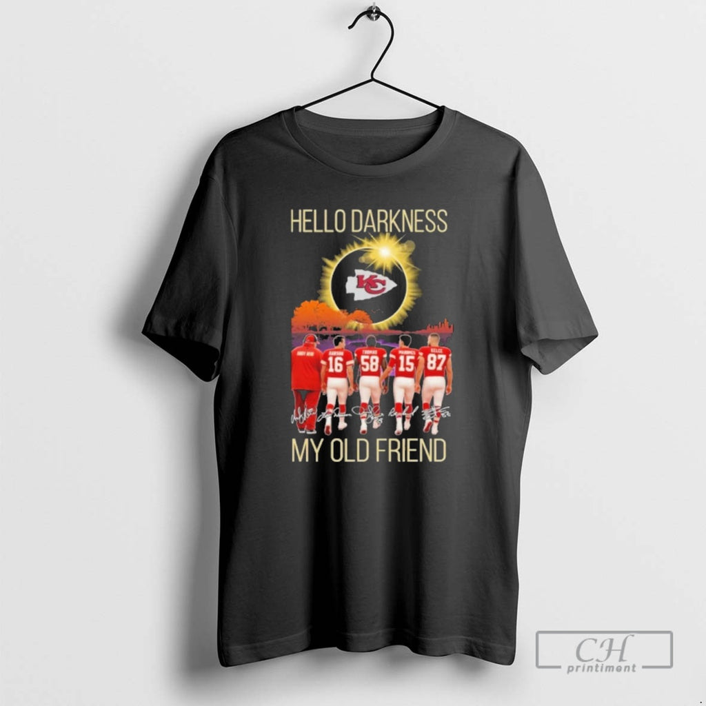 Premium Kansas City Chiefs Hello Darkness My Old Friend Shirt Sweater
