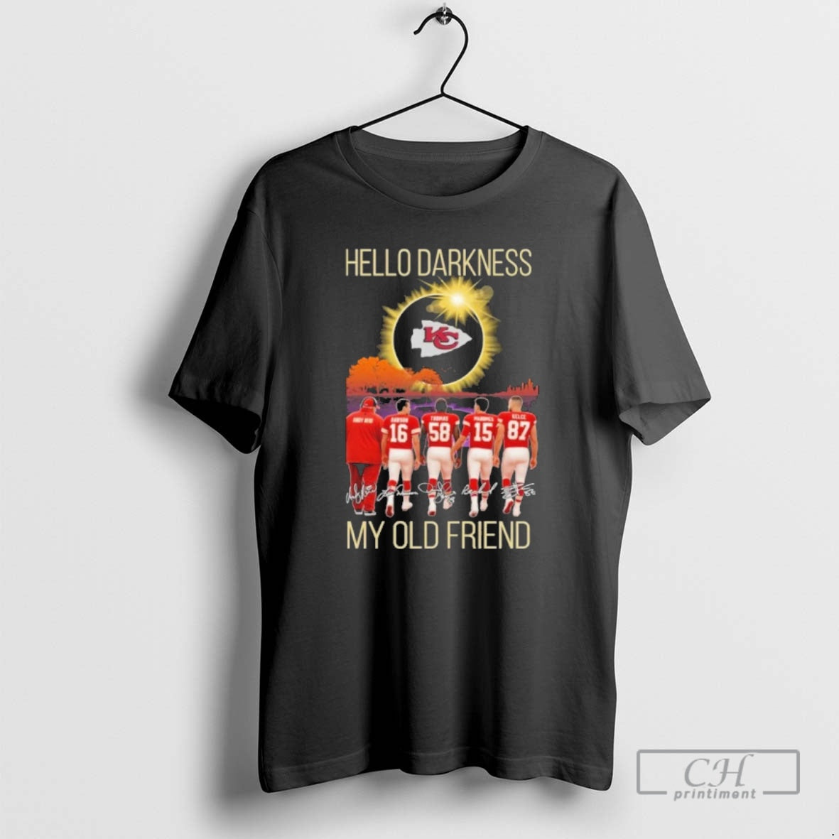 Premium Kansas City Chiefs Hello Darkness My Old Friend Shirt Sweater