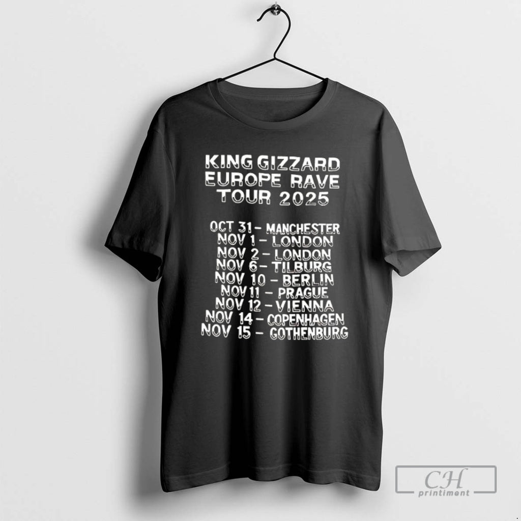 Premium King Gizzard Europe Rave Tour 2025 Shirt Sweater