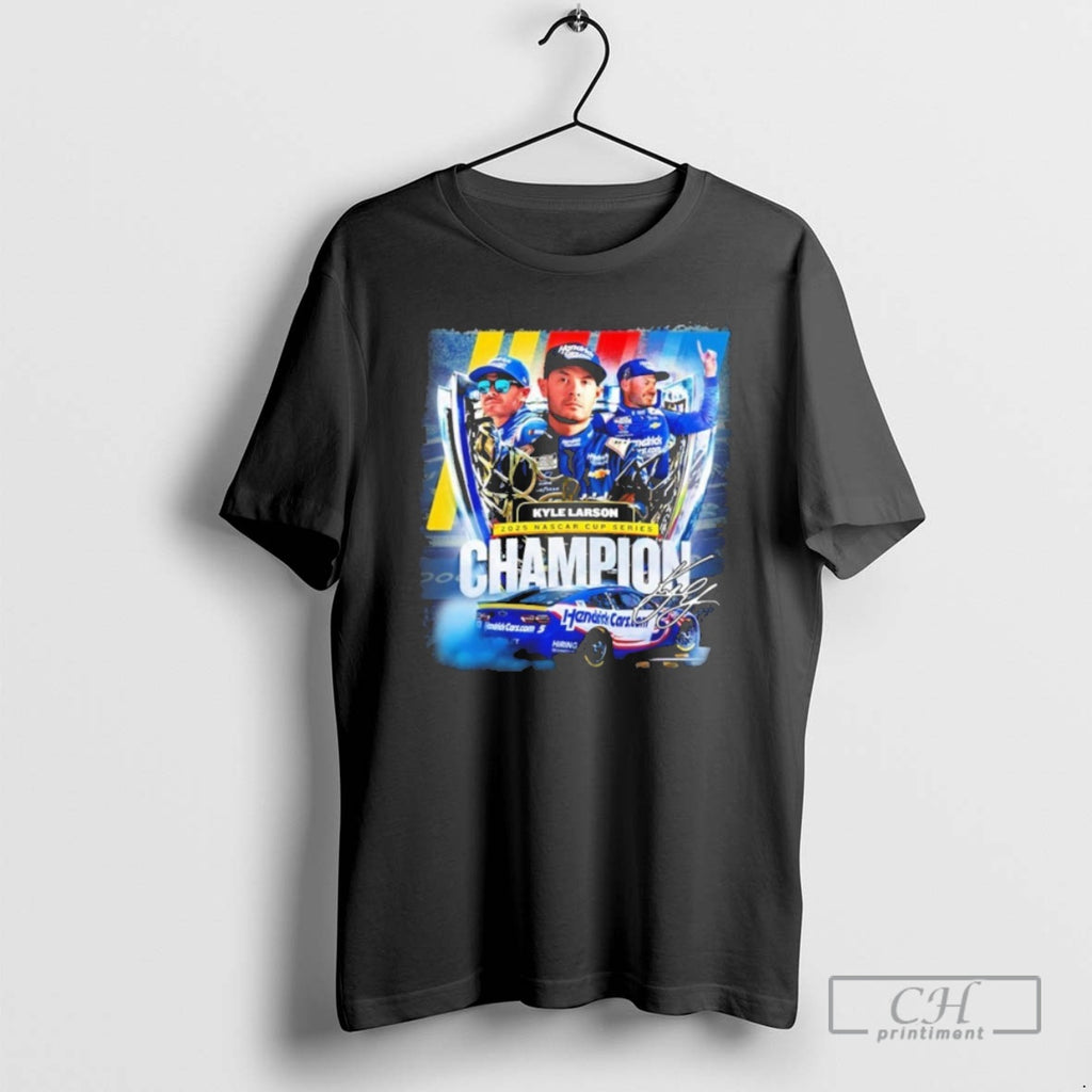 Premium Kyle Larson 2025 Nascar Cup Series Champion Signature Shirt Sweater