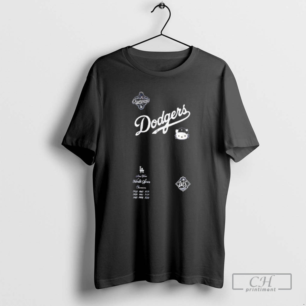 Premium Los Angeles Dodgers X Kitty 2025 World Series Champions Back To Back Shirt Sweater