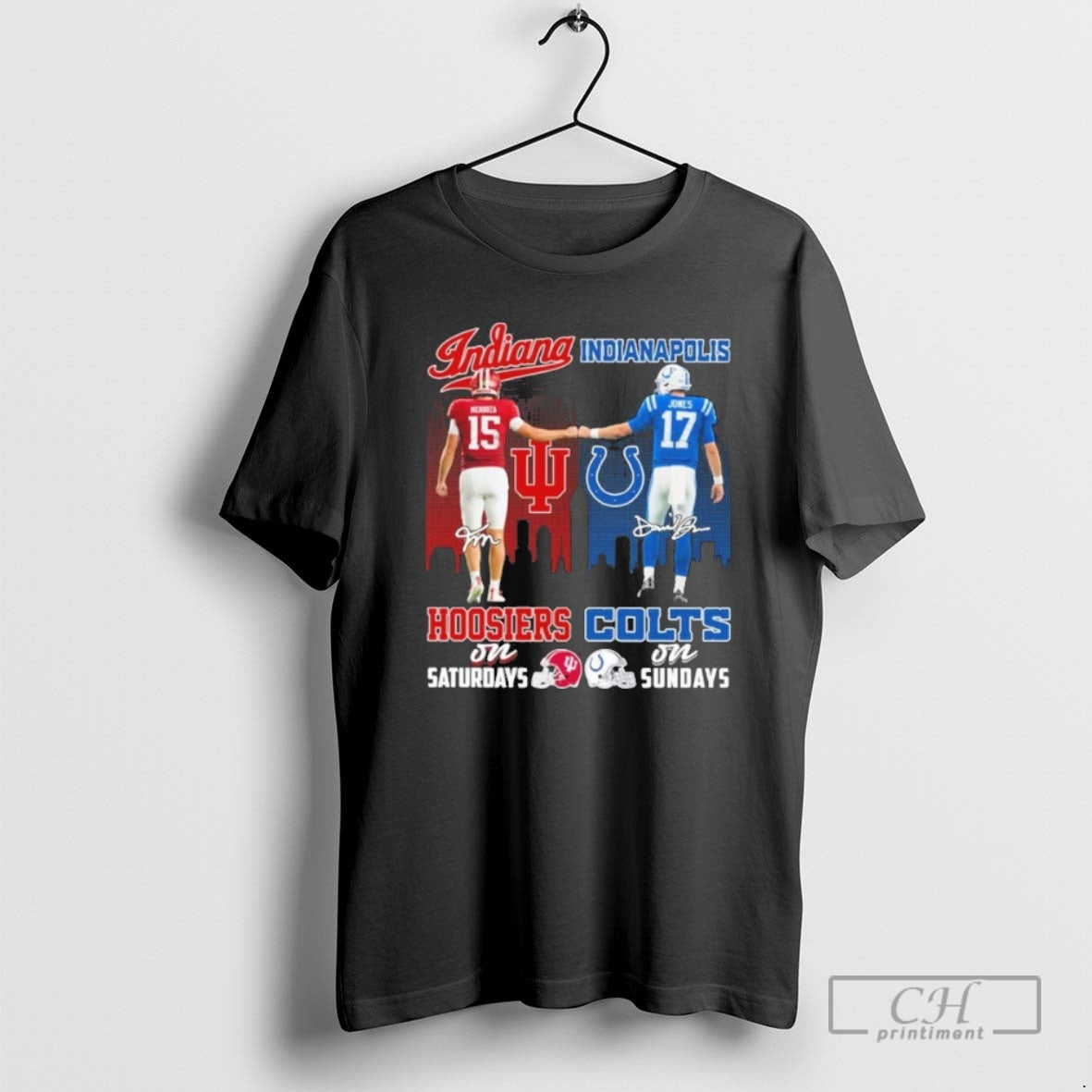 Premium Mendoza Hoosiers On Saturdays And Jones Colts On Sundays Shirt Sweater