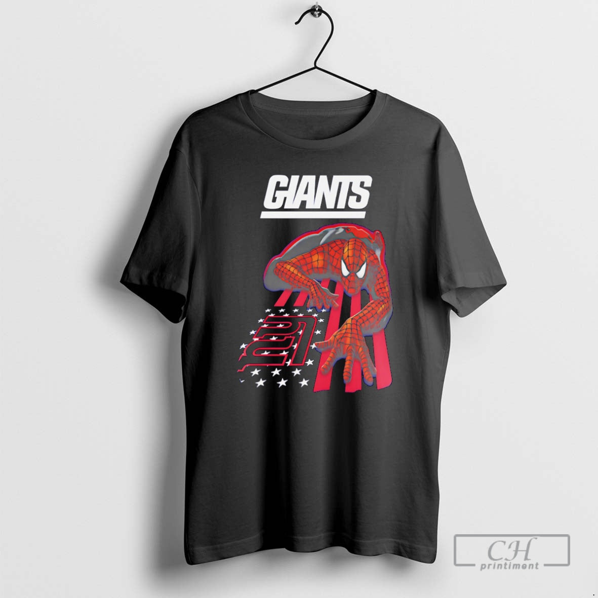 Premium New York Giants Spiderman America Flag Shirt Sweater