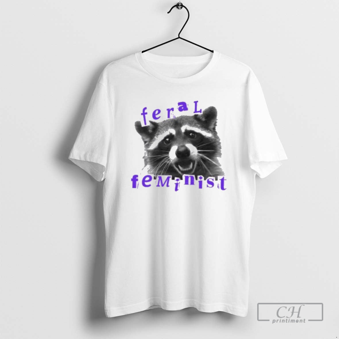 Premium Raccoon Feral Feminist Shirt Sweater