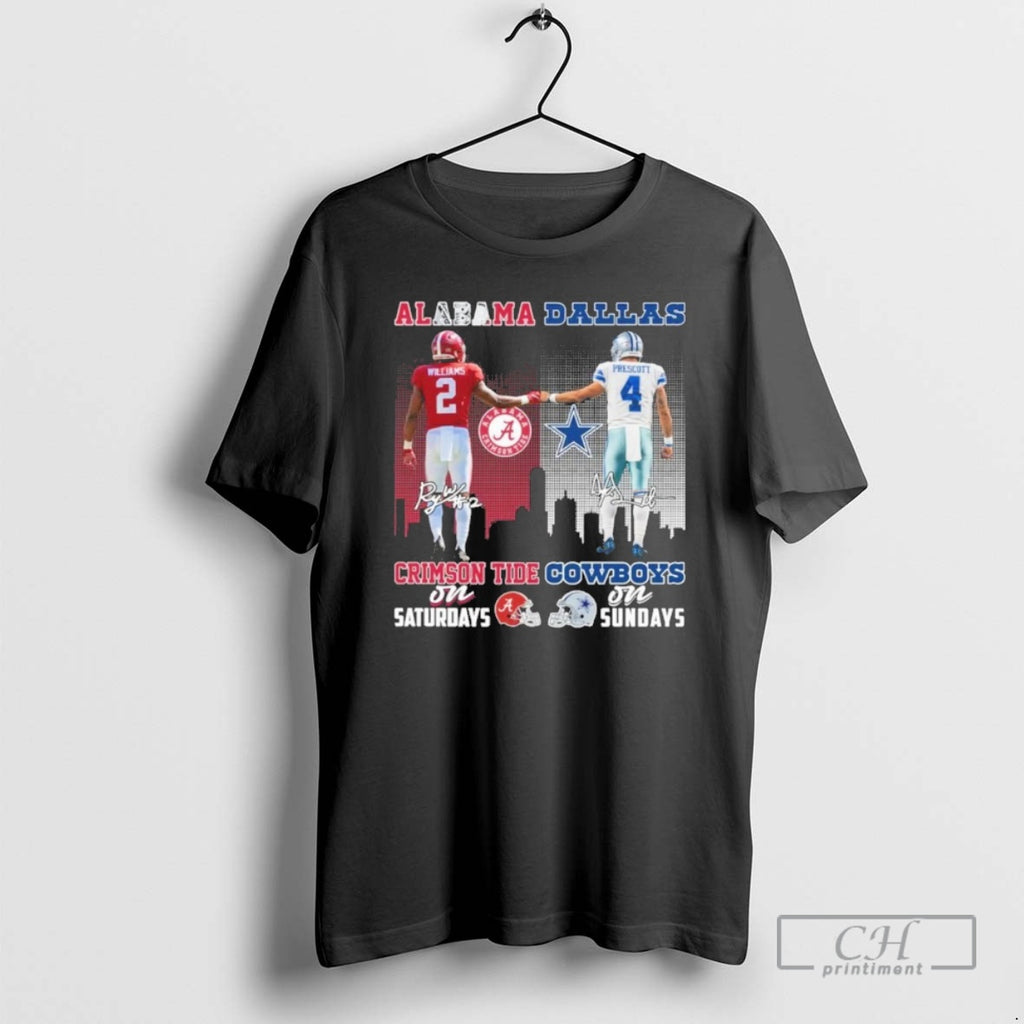 Premium Williams Alabama On Saturdays And Prescott Cowboys On Sundays Shirt Sweater