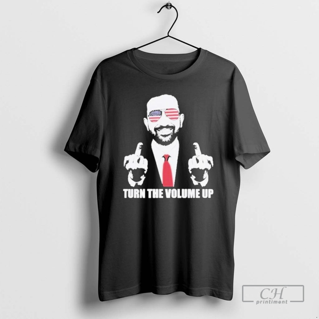 Premium Zohran Mamdani Turn The Volume Up Middle Finger Shirt Sweater