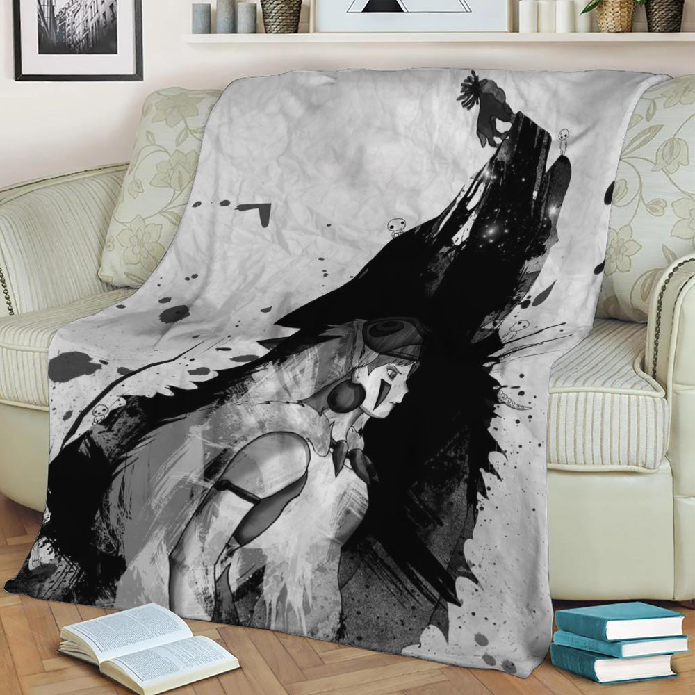 Princess Mononoke Fleece Throw Blanket