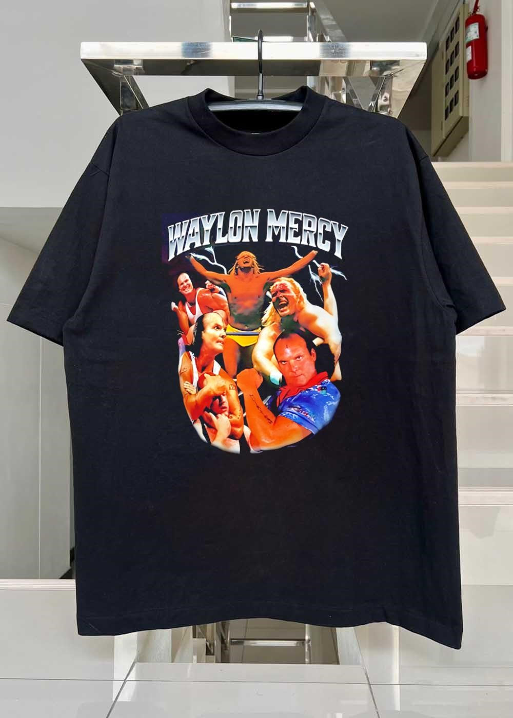 Pro Wrestling Apparel Waylon Mercy Collage Character Portrait shirt