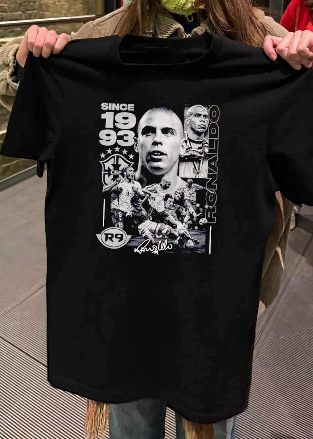R9 Ronaldo Signature Brazilian Legend Since 1993 CBF Football T-Shirt