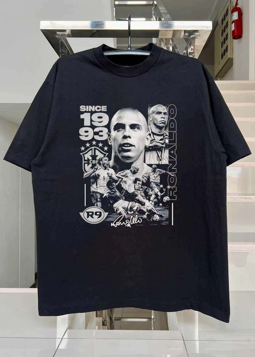 R9 Ronaldo Signature Brazilian Legend Since 1993 CBF Football T-Shirt
