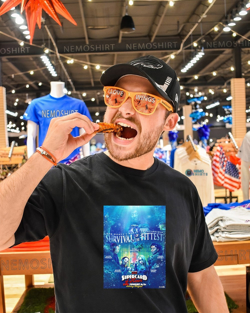 ROH Supercard of Honor 2026 Survival of the Fittest event shirt