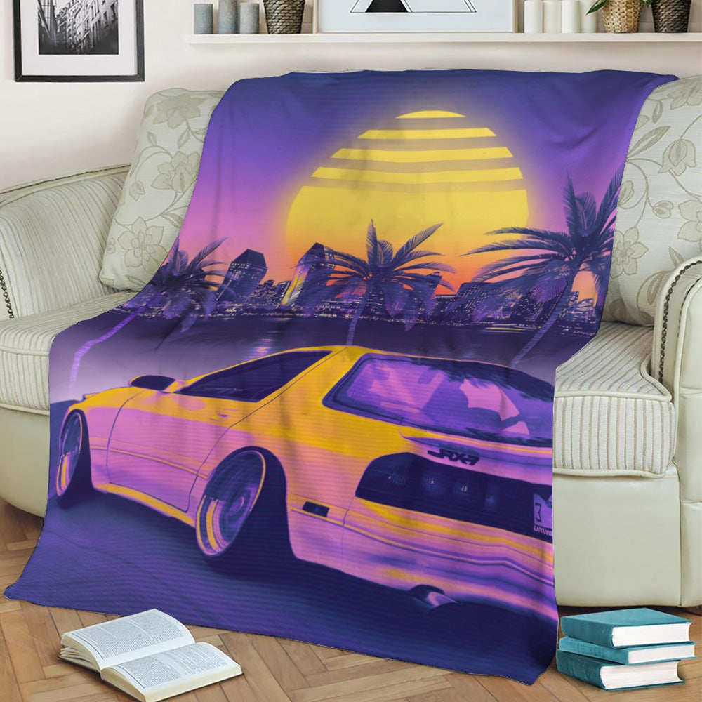 RX7 Fleece Throw Blanket