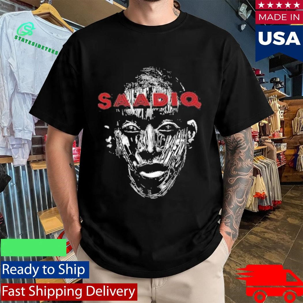 Raphael Saadiq Big Face Red Text Shirt