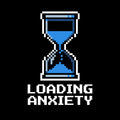 Retro Loading Hourglass Pixel Art