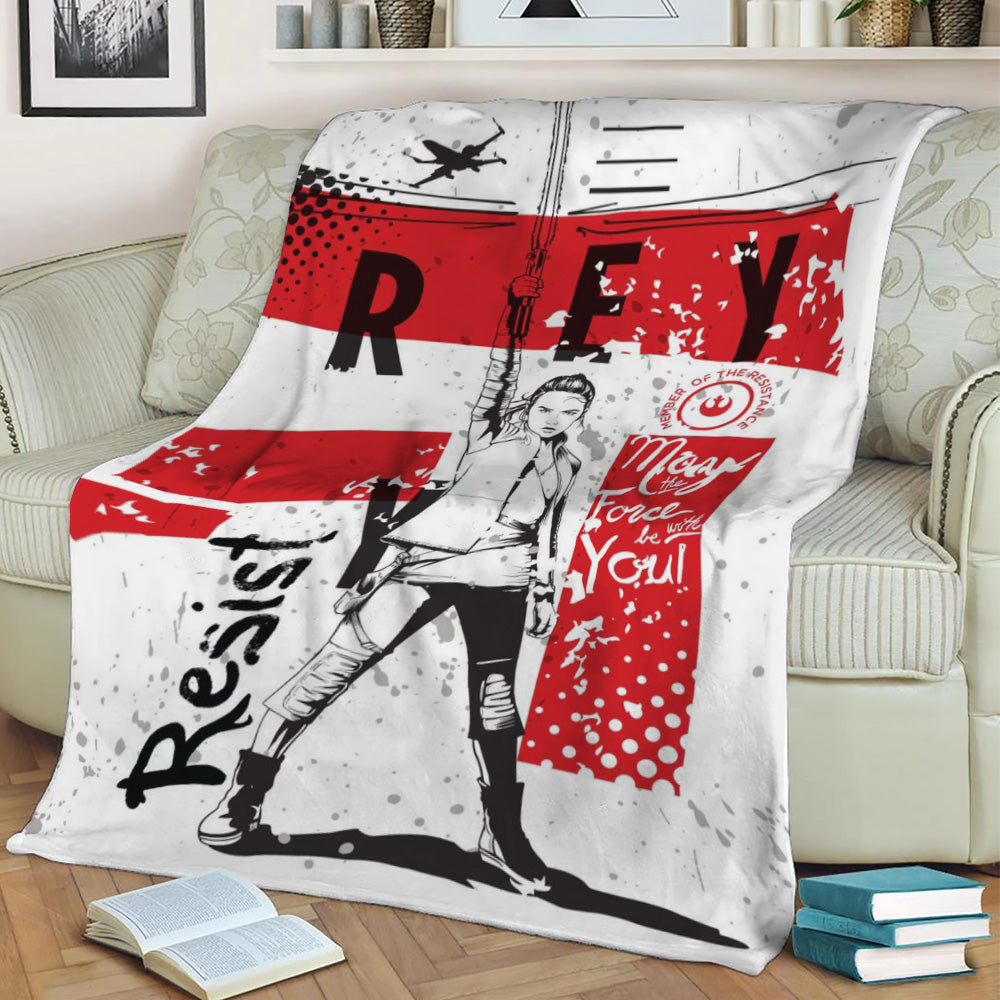 Rey Fleece Throw Blanket