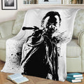 Rick Grimes TWD Fleece Throw Blanket