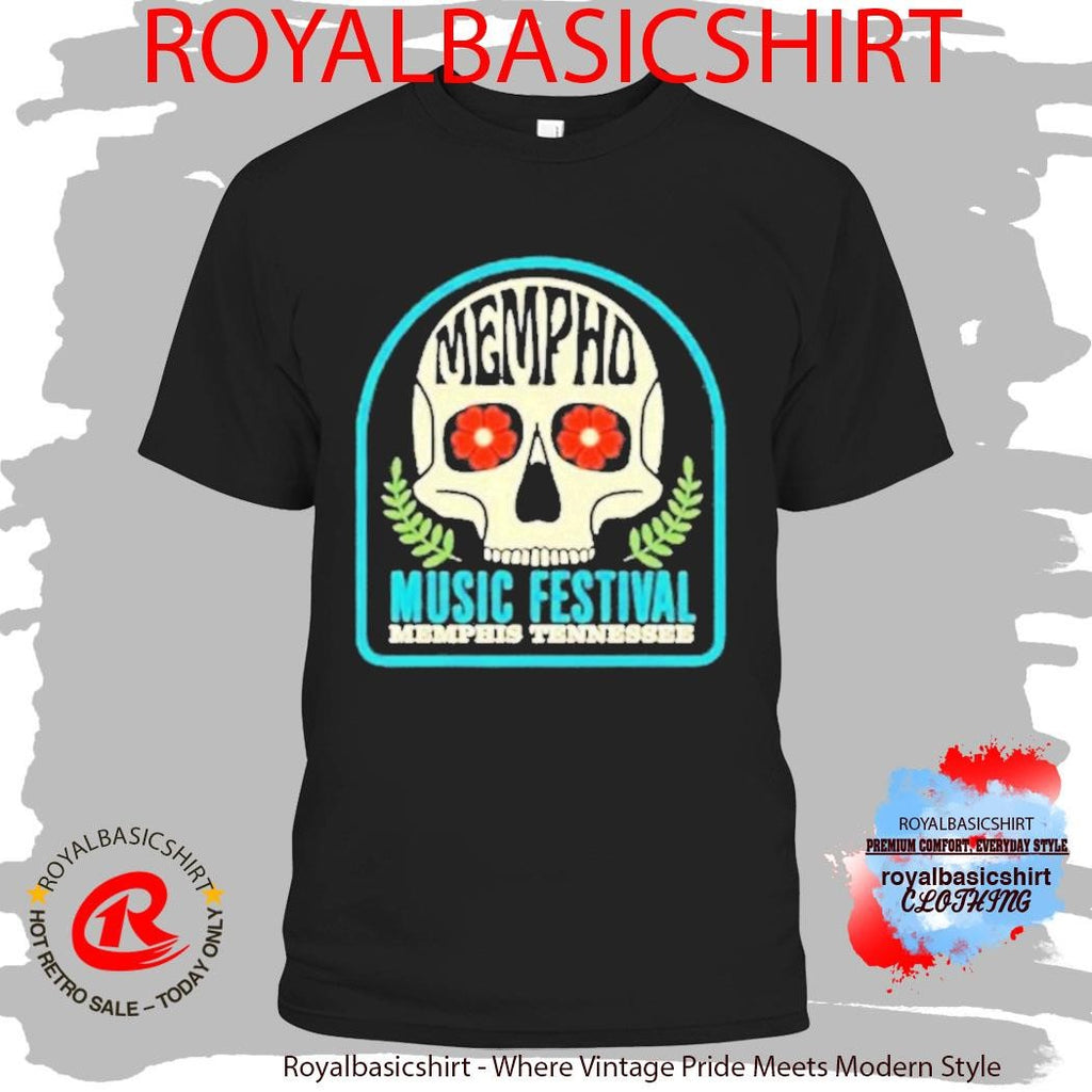RiverBeat Music Festival Mempho Skull Shirt