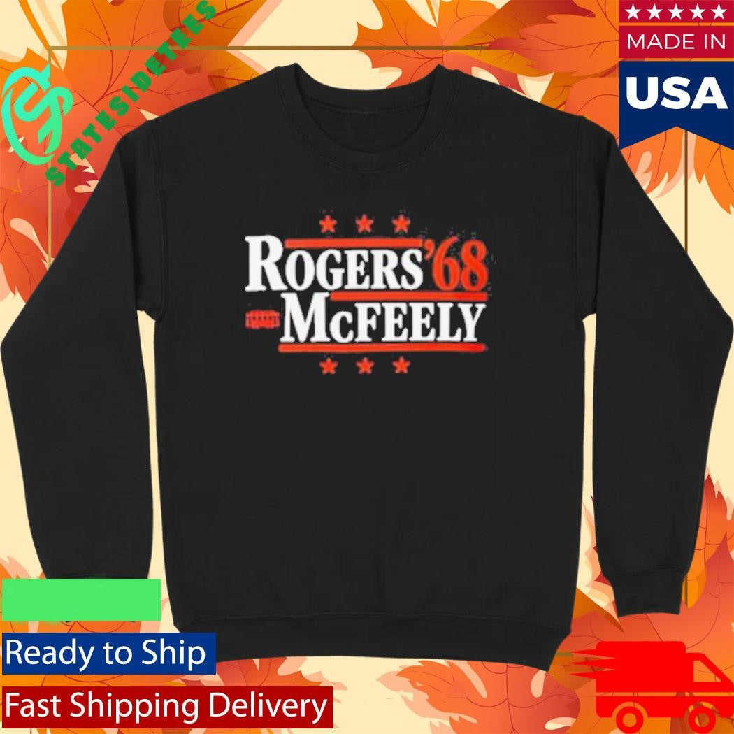 Rogers McFeely 68 Retro Trolley Neighborhood Political Shirt