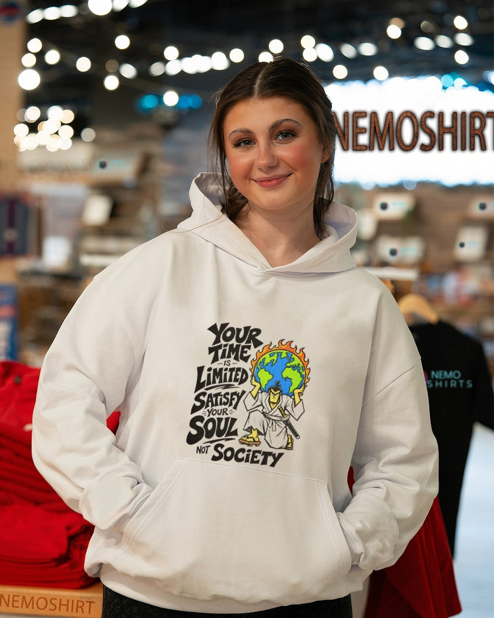 Samurai Jack globe your time limited satisfy soul not society shirt