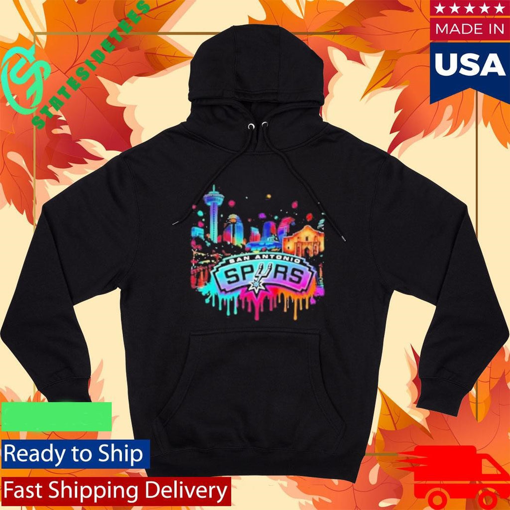 San Antonio Basketball Neon City Skyline Colorful Shirt
