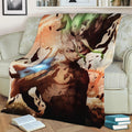 Senku Ishigami Fleece Throw Blanket