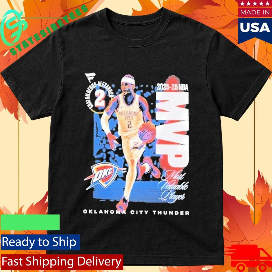 Shai Gilgeous Alexander 2025 26 NBA MVP Oklahoma City Thunder Shirt