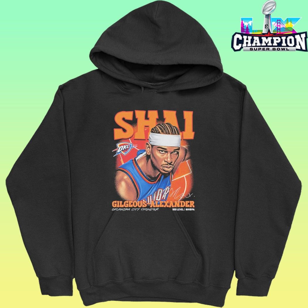 Shai Gilgeous-alexander Oklahoma City Thunder Airbrush Shirt