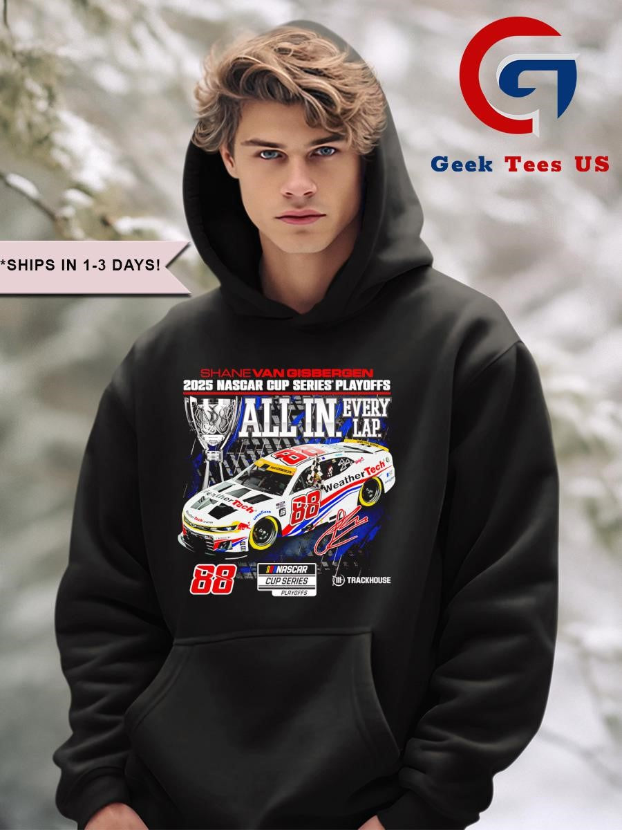 Shane van Gisbergen Checkered Flag Sports 2025 NASCAR cup series playoffs ford motorcraft all in shirt