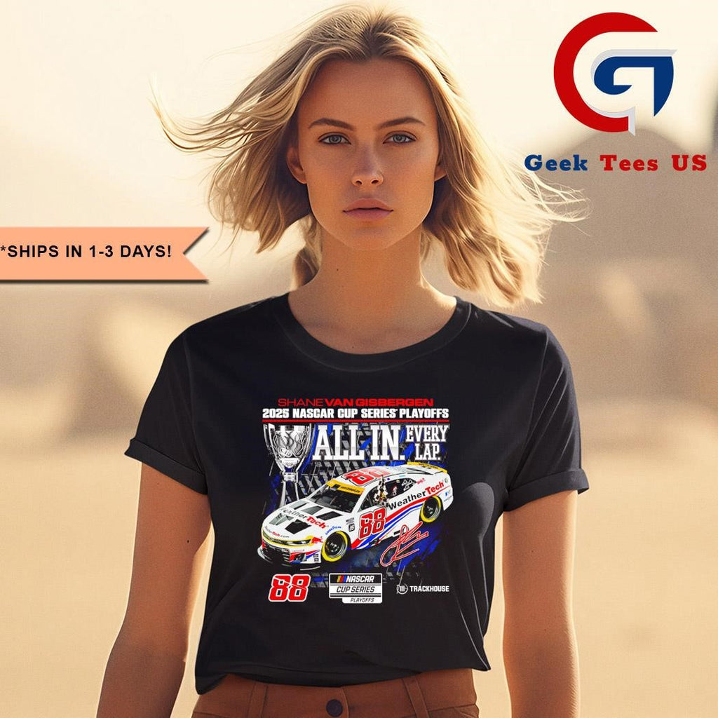 Shane van Gisbergen Checkered Flag Sports 2025 NASCAR cup series playoffs ford motorcraft all in shirt