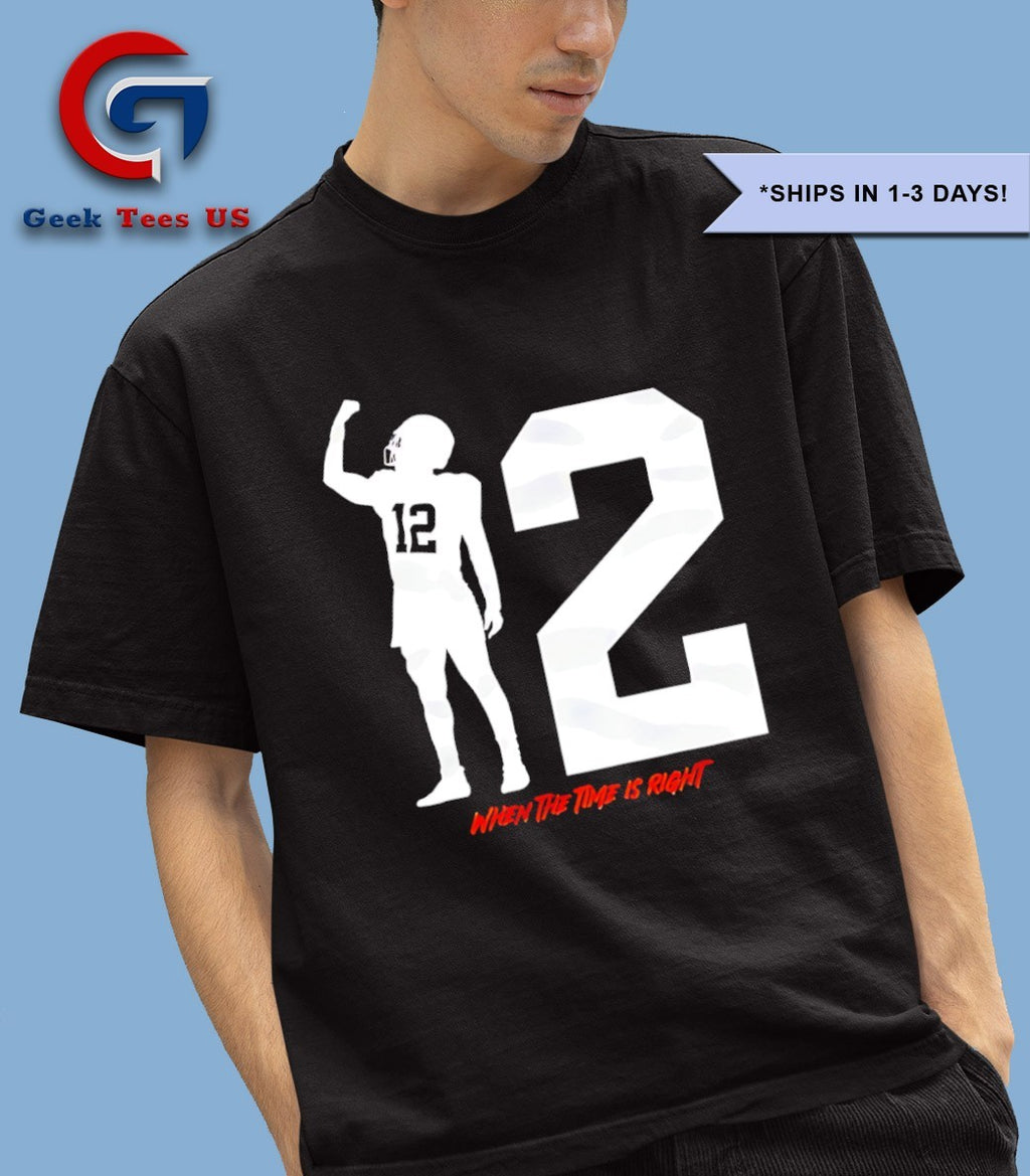 Shedeur Sanders When the Time is Right Cleveland Browns shirt