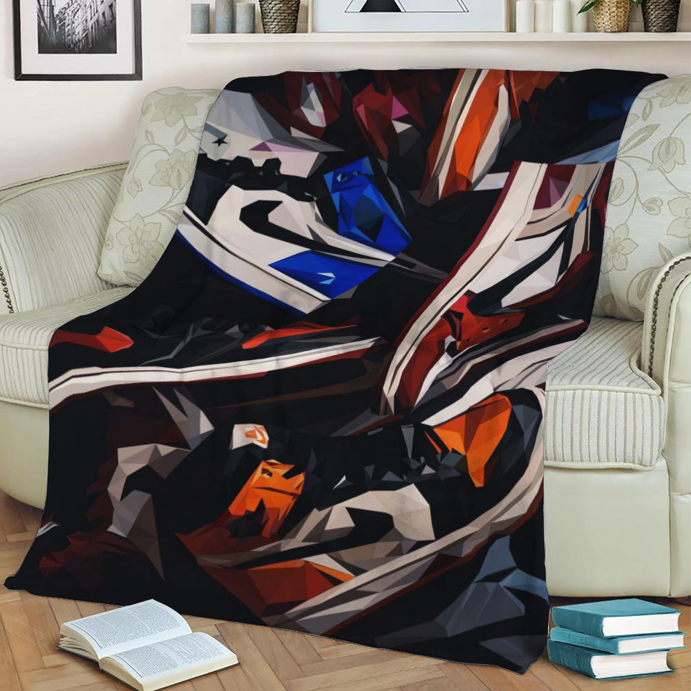 Sneakers Fleece Throw Blanket
