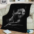 Soccer Football Messi Fleece Throw Blanket