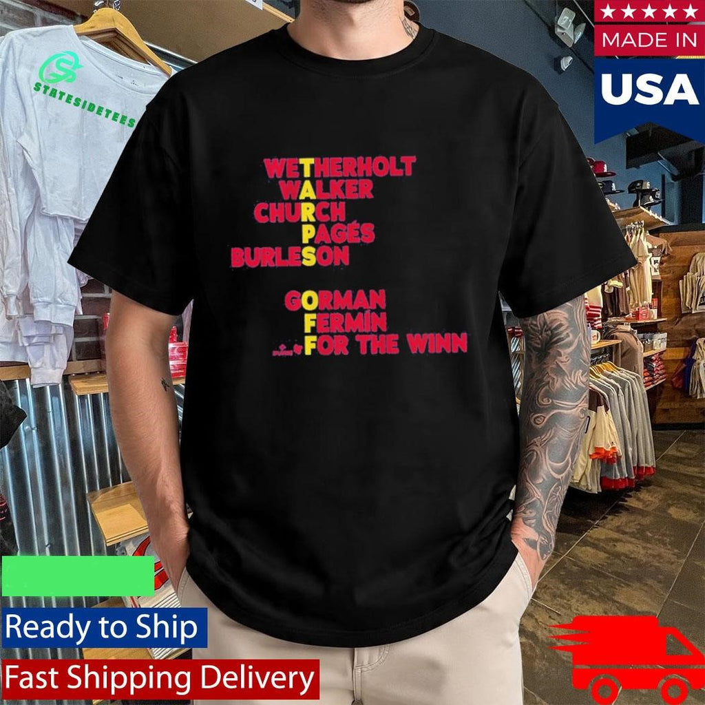 St. Louis Baseball Wetherholt Walker Tarps Off Names Shirt