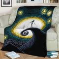 Starry Nightmare Fleece Throw Blanket