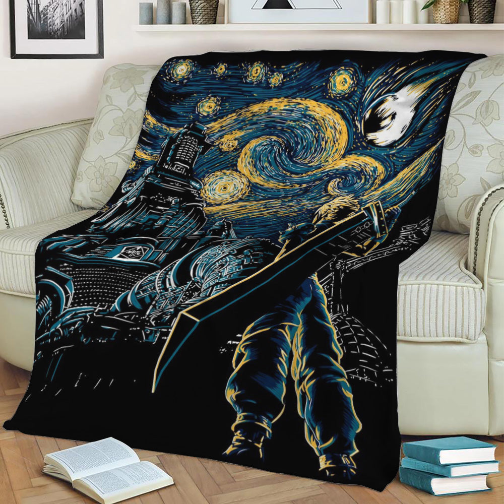 Starry Remake Fleece Throw Blanket