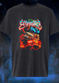 Sting Scorpion Skull Flaming Space T-Shirt