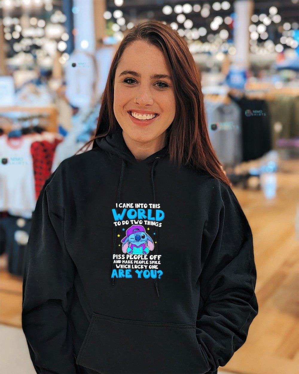 Stitch I came into this world to do two things are you shirt