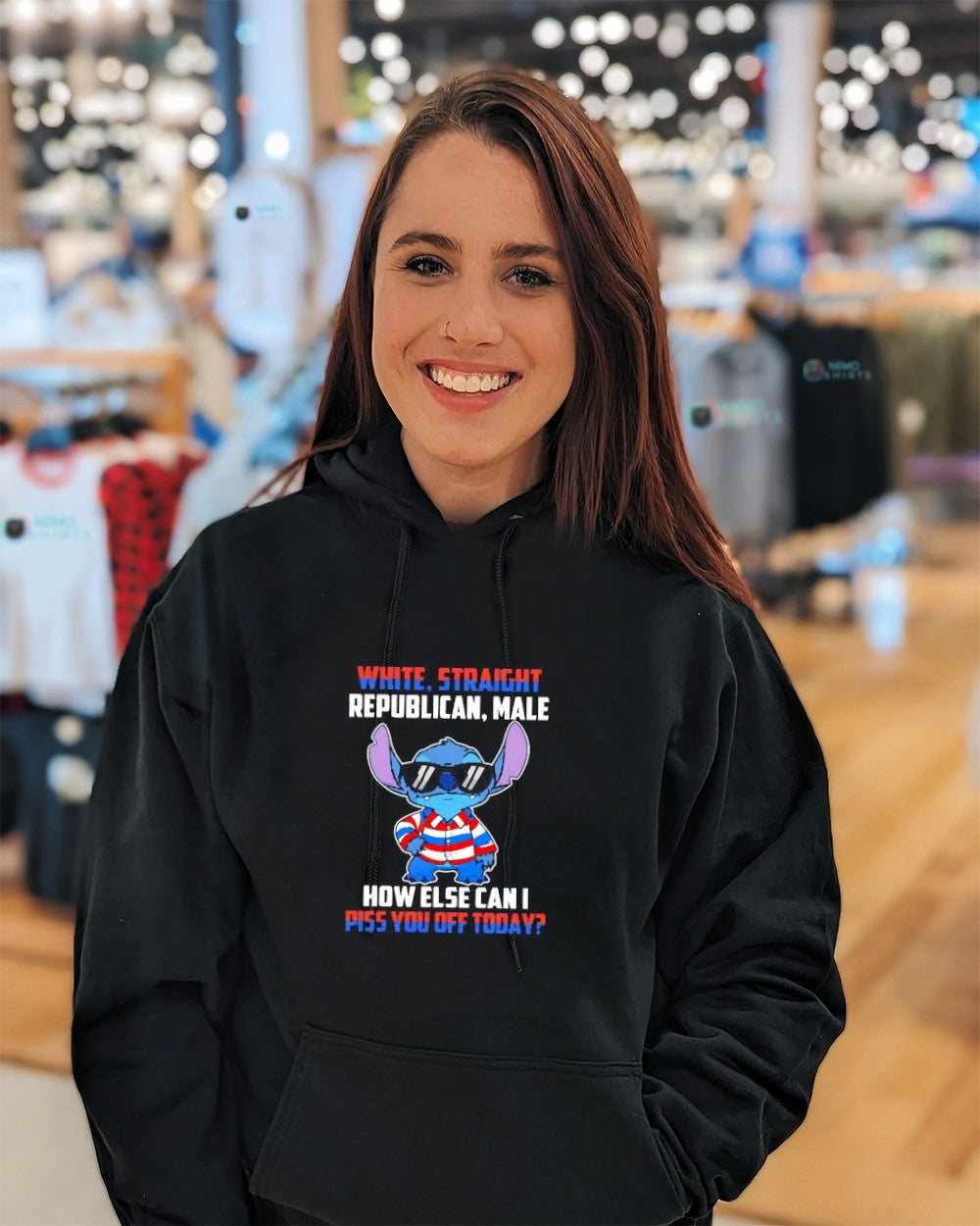 Stitch white straight republican male how else can I shirt