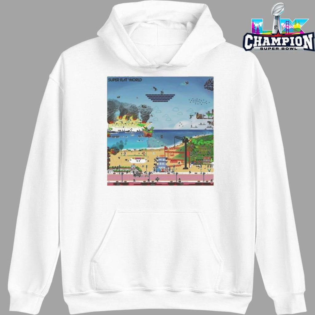 Super Flat World Game And Watch Shirt