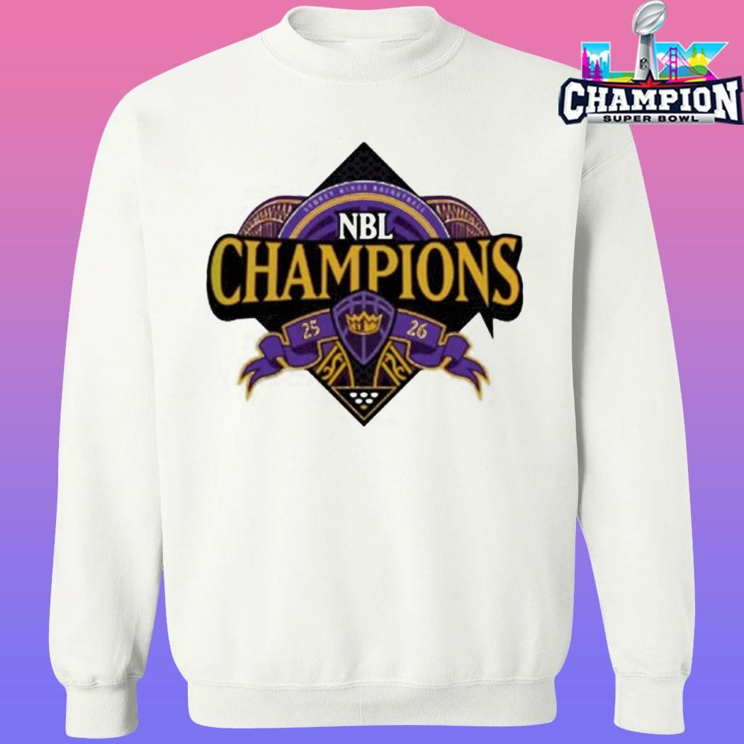 Sydney Kings 2026 Nbl Champions Logo Locker Room Shirt