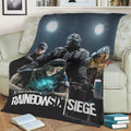 TC Rainbow Six black Fleece Throw Blanket