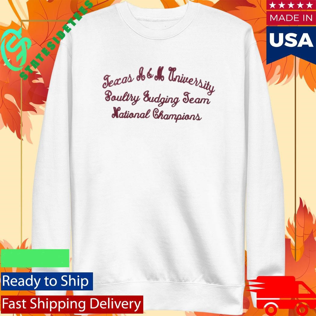 Texas A&M Poultry Judging Team National Champions Niche Shirt