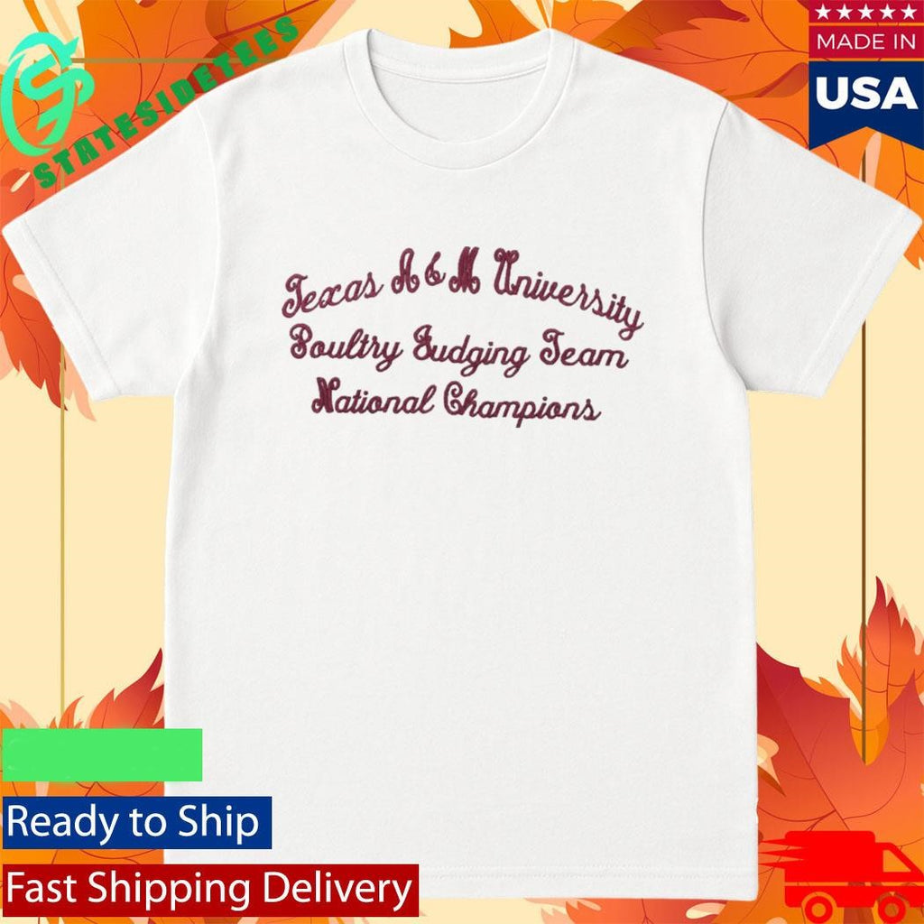 Texas A&M Poultry Judging Team National Champions Niche Shirt