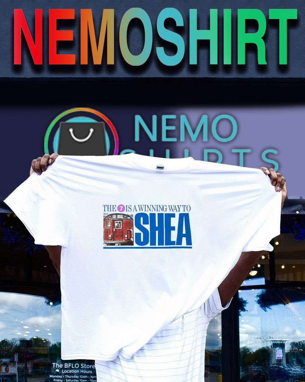 The 7 the is a winning way to shea NYC Transit shirt